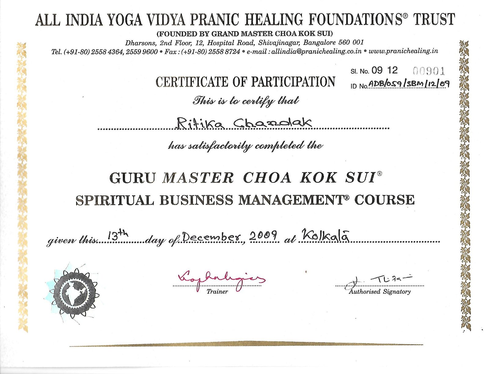 Spiritual Business Management  7 — Ritika Chandak